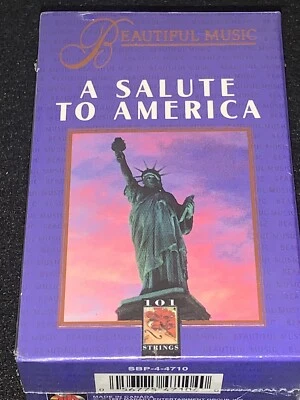 A SALUTE TO AMERICA: 101 STRINGS (2 Cassette Tapes, Box Set, 1997) RARE, NEW - Image 1 of 4
