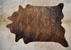 Mini Hides - Tiny Cowhides for Tiny Homes - Fantastic by the fire   Cowhide Rug - Picture 1 of 6