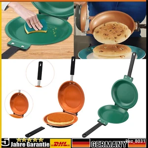 Bratpfanne Doppelseitige Antihaft-Keramik-Beschichtung Flip Pfannkuchen Maker DE - Bild 1 von 16