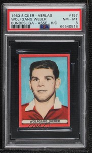1963-64 Sicker-Verlag Wolfgang Weber #157 PSA 8