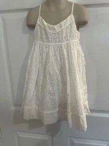 Gap Kids Girls Size 4/5 White Eyelet Sundress - Picture 1 of 9