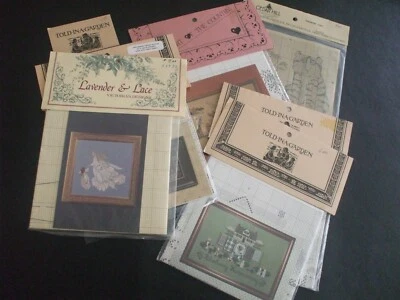 Counted Cross Stitch Pattern lot Lavender & Lace, Told-In-A-Garden, Cedar Hill - Image 1 of 4