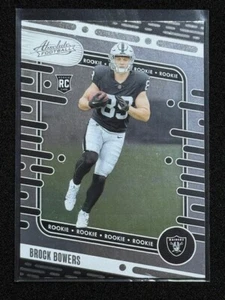 Brock Bowers (RC) 2023 Panini Absolute - Rookie Silver Foil #113 RAIDERS - Imagen 1 de 4