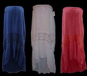 Aeropostale horizontaler Damen-Maxirock Häkel neu mit Etikett #2505 - Bild 1 von 4