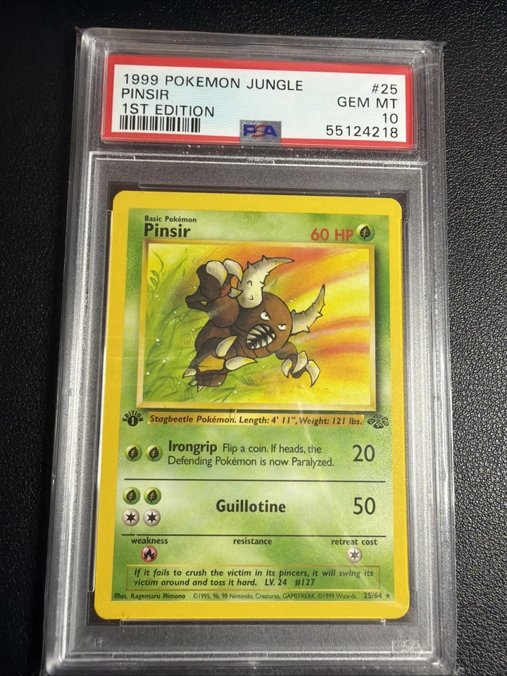 1999 Pokemon Jungle 1st Edition Pinsir #25 PSA 10 - Image 1 of 1