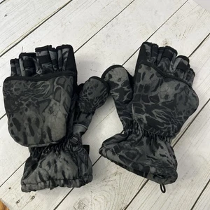 KastKing PolarBlast Ice Fishing Gloves Convertible Mittens 3M Thinsulate Medium - Picture 1 of 3