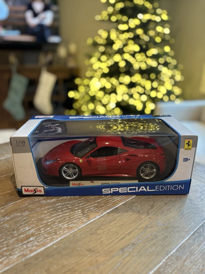 Maisto Ferrari 488GTB | Red 1:18 | Free Shipping!! - Image 1 of 1