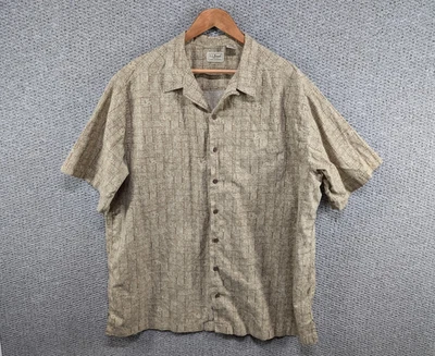 L.L. BEAN Men's Aztec Tribal Ethnic Pattern Holiday Cotton Button Shirt XL Tall - Image 1 of 4