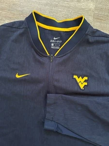 West Virginia Mountaineers Men's XL Nike Dri Fit 1/4 Zip Pullover Sweater Coach - Picture 1 of 6