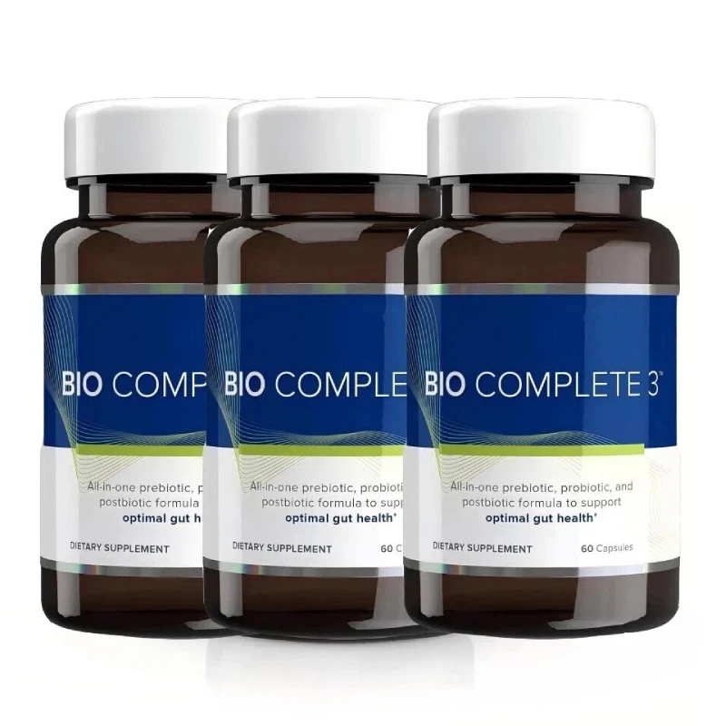 3 PACK 60Caps Bio Complete 3 Capsules Prebiotic Probiotic Postbiotic Supplement - Image 1 of 4