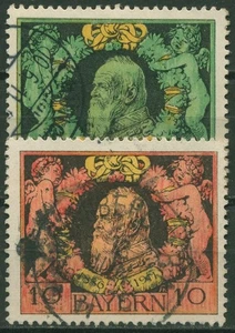Bayern 1911 25 Jahre Regentschaft von Prinzregent Luitpold 92/93 A gestempelt - Bild 1 von 1