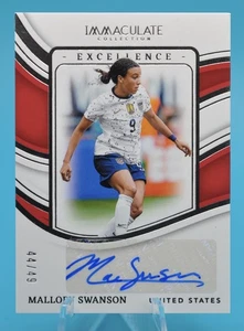 2023-24 Immaculate Collection Mallory Swanson Silver Excellence Auto /49 USWNT - Picture 1 of 2