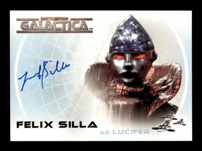 The Complete Battlestar Galactica Autograph A13 Felix Silla as Lucifer - Imagem 1 de 3