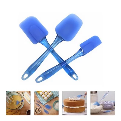  3 Pcs Mini Spatula Silicone Set Turner Small Spatulas for Kitchen Use - Image 1 of 4