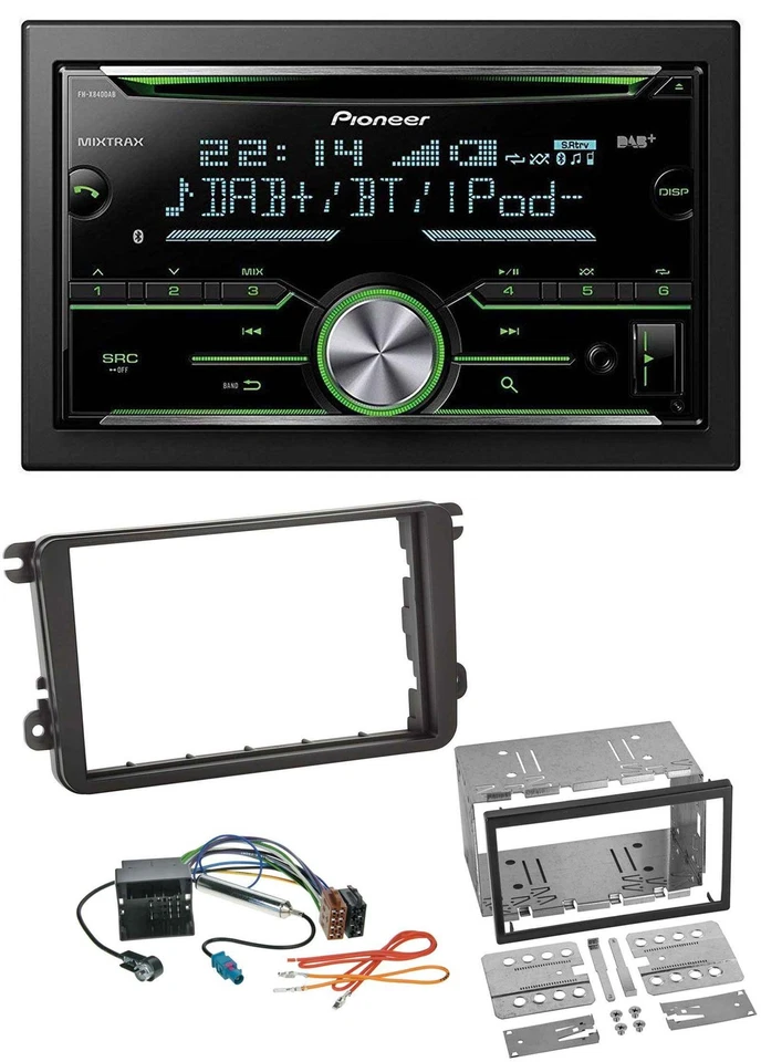 Pioneer Bluetooth MP3 DAB 2DIN USB CD Autoradio für Skoda Praktik Superb Yeti - Bild 1 von 4