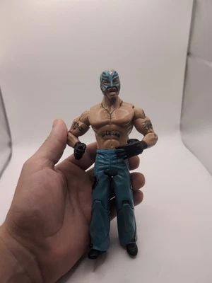 Figura de acción de colección Jakks Pacific 2005 WWF Rey Mysterio Foto 1 de 3