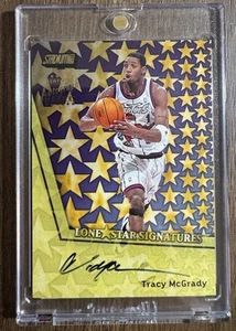 1999 Topps Lone Star Signatures Tracy McGrady Tronto Raptors on card Auto - Picture 1 of 2
