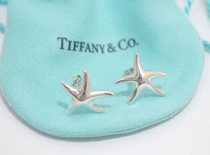 Tiffany & Co. Sterling Silver Elsa Peretti Starfish Stud Earrings - Picture 1 of 6