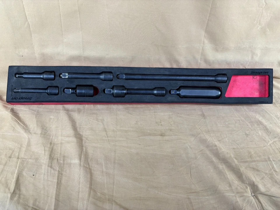 SNAP ON 307IMFR 7PC 1/2 DRIVE IMPACT DRIVER & EXTENSION SET IN PRO-FI FOAM!! - Image 1 of 4