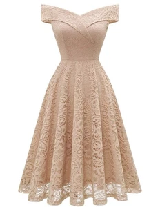 HomRain Women Lace Dress Coctail Formal Dress Elegant XL - Picture 1 of 5