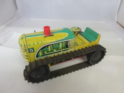 VINTAGE MARX CLIMBING TRACTOR  WIND UP TIN TOY  976-F - Image 1 of 4