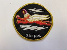 F0054 1960s US Air Force 331st FIS  Patch  IR45E