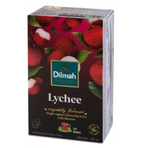 Dilmah Lychee Flavoured Ceylon Black Tea - 20 Tea Bags - Picture 1 of 2