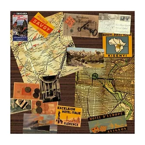 Geschenk Verpackungspapier, SELTEN Vintage World Travel Adventure, 25 Blatt Packung, 12 Zollx12 - Bild 1 von 1