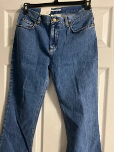 Jones Sport Women’s Sz 10 Stretch Bootleg Med Stone Wash Blue Jeans NWT - Picture 1 of 10