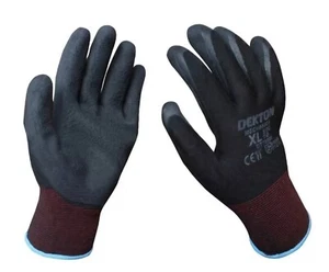 Arbeitshandschuhe (D8) Mechaniker Garten Latex Anti Rutsch Beschichtung Handschutz Handschuh - Bild 1 von 6