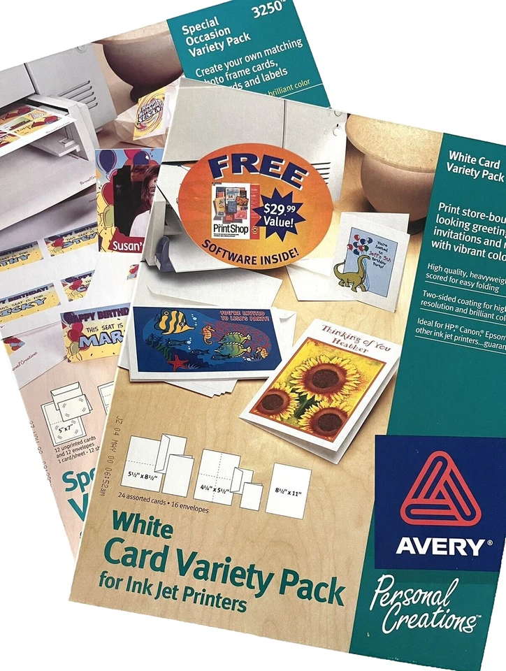 Avery 3200 & 3250 Special Occasion Variety Packs  Cards, Envelopes, Labels - Image 1 of 4