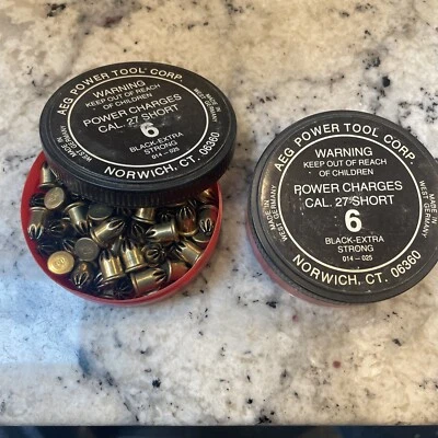 LOTE DE 2 HILTI CAL. 27 SHORT POWER 6 NEGRO CANTIDAD100 Foto 1 de 2