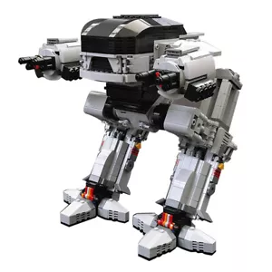 Mecha Building Blocks Set for Scale ED-209 Robot Model Brick Kit Collectible Toy - Picture 1 of 8