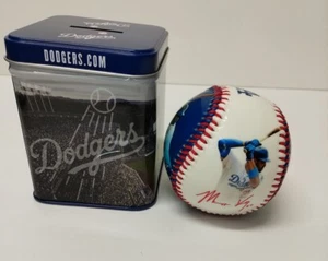 LA Dodgers SGA Kershaw Puig Kemp Ramirez 4 Player Picture Ball Tin Coin Bank - Picture 1 of 3