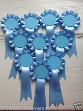 10 x Blank Centre Rosettes.  Various Colours Made 2 Order. 10 WORKING days