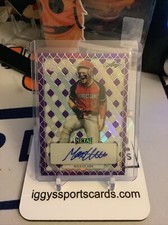 Max Clark 17/20 AUTO PURPLE RAINBOW 2022 Leaf Metal Perfect Game All-American