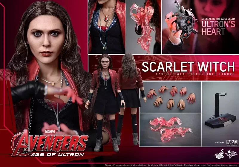 New Hot Toys MMS301 Avengers Age of Ultron AOU Scarlet Witch Elizabeth Olsen！ - Image 1 of 4