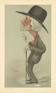 VANITY FAIR SPY CARTOON George Meredith 'Our first novelist' by Max. Poet 1896 - Picture 1 of 2