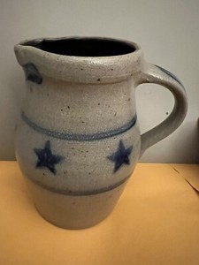 Rowe Pottery Pitcher Salt Glaze 1995 Rowe