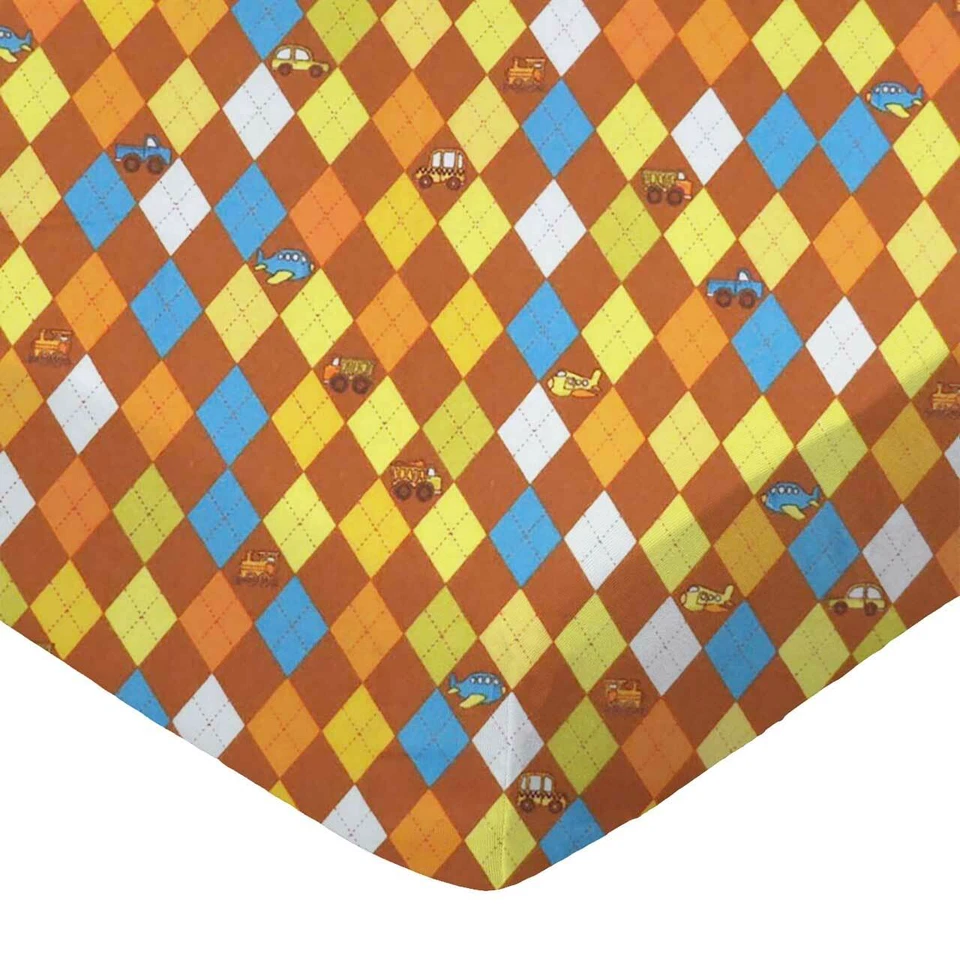 Простыня на резинке SheetWorld Pack N Play подходит для Graco 27x39, хлопковая фланель для транспортировки - Изображение 1 из 1