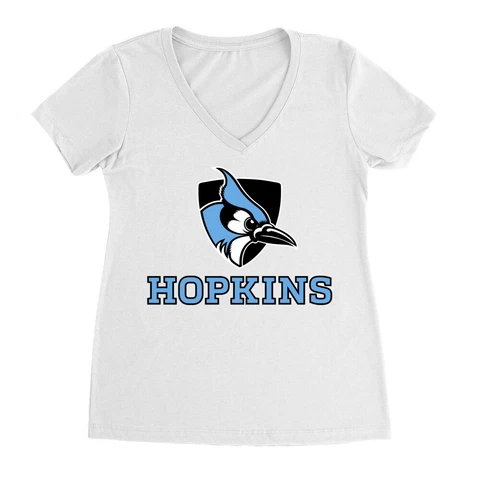 Venley Official NCAA Johns Hopkins Blue Jays Premium Women's Ideal V Neck Cover
