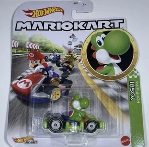 Hot Wheels Mario Kart YOSHI Pipe Frame Kart - Picture 1 of 1