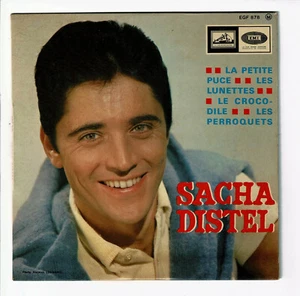 Sacha DISTEL Vinyle 45T EP LA PETITE PUCE - LES LUNETTES - PERROQUETS -CROCODILE - Bild 1 von 3