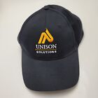 Unison Solutions Hat Cap Black Used Strapback B43