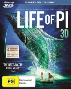 Life of Pi | 3d + 2D Blu-ray with slip case (Blu-ray, 2012) - Picture 1 of 1
