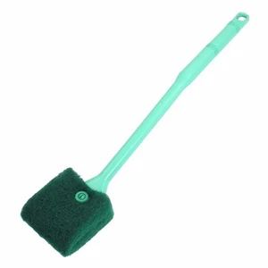 New Double Sided Sponge Cleaning Brush Cleaner Algae Scrubber, Green - Picture 1 of 2