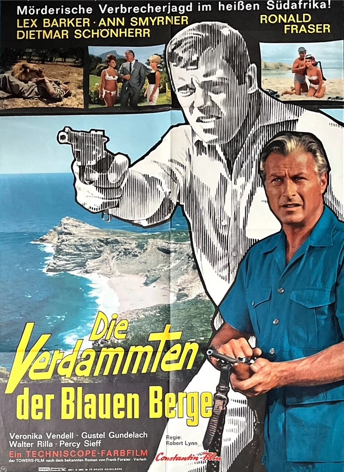 Original Filmplakat - Lex Barker - Die Verdammten der blauen Berge - Winnetou - Bild 1 von 1
