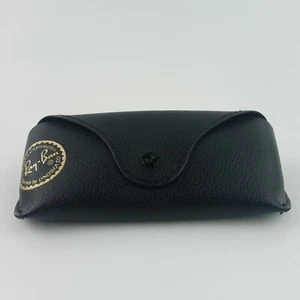 Ray-Ban Eyeglasses Sunglasses Case Soft Shell Button Snap Travel Carrier Black - Picture 1 of 8