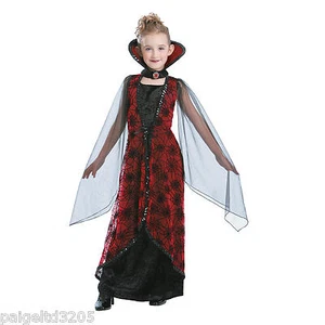 Totally Ghoul Winged Vampiress Girl's Halloween Costume Black&Red Small (6-8) - Picture 1 of 2