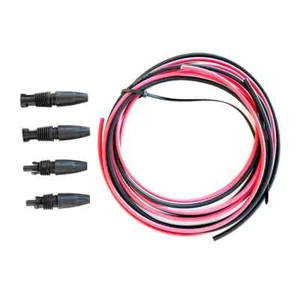 Cable solar negro y rojo de extensión CC 3m c/u con conectores FV a presión - Imagen 1 de 1